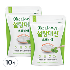 바이오믹스 설탕대신 스테비아 에리스리톨 설탕, 400g, 10개