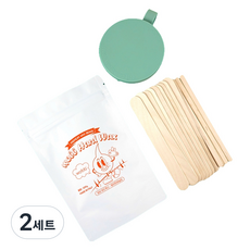 와브 브라질리언 셀프 제모 왁싱 키트 화이트 바닐라 200g 세트, 2세트