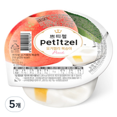 쁘띠첼 요거젤리 복숭아, 210g, 5개