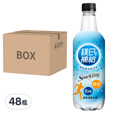 悅氏 鎂日補給運動風味氣泡飲 30鎂 24瓶 低熱量 氣泡水, 520ml, 48瓶