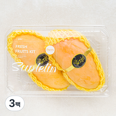 수플린 태국산 마하차녹 망고 2개입, 800g, 3팩
