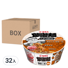 味丹 味味A 炒泡麵 爆香三杯風味 112g, 32入