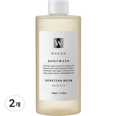 화이트센트 크림샤워 모이스처 바디워시 베네치안 머스크, 350ml, 2개