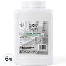 소다스쿨 만능 연마제 규조토 파우더, 1kg, 6개