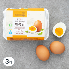 곰곰 동물복지 반숙란 (냉장), 6구, 3개