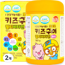 뽀로로 키즈구미 멀티비타민 포도맛 60p, 180g, 2개