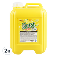 Tamsaa Clean Pong 蔬果碗盤清潔液 13L 1桶, 小蘇打檸檬配方, 2桶
