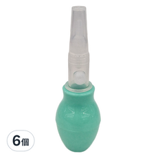 bab 培寶 氣囊按壓式吸鼻器, 6個裝 嬰幼兒適用 安全材質 易清洗, 6個