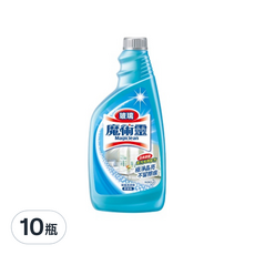 Kao 花王 Magiclean 魔術靈 玻璃清潔劑 更替瓶, 去污光亮配方 極淨晶亮 不留擦痕, 500ml, 10瓶
