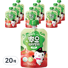 팔도 뿌요 워터젤리 사과, 120ml, 20개