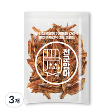 천군맘마 강아지 수제 간식 500g, 오리발맛, 3개