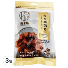 新東陽五香蒟蒻片100g,3包-Q彈有嚼勁，五香風味獨特，獨立包裝方便攜帶, 100g