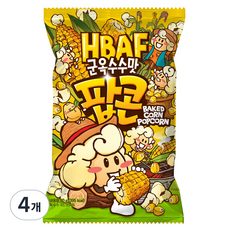 바프 군옥수수맛 팝콘, 80g, 4개