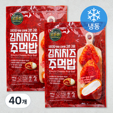 오든든 김치치즈주먹밥 (냉동), 100g, 40개