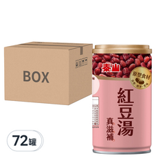 TAISUN 泰山 100%無添加紅豆湯, 330g, 72罐