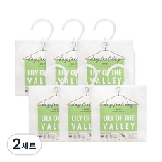 데이필데이 샤쉐 옷장방향제 릴리오브더밸리 + 물음표고리, 15g, 12개