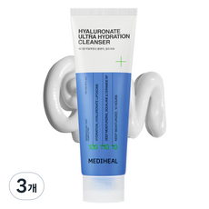 메디힐 히알루론산 밀도보습 클렌징폼, 120ml, 3개