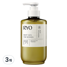 려 여성용 루트젠 단백질 트리트먼트 베르가못 앤 라벤더향, 515ml, 3개