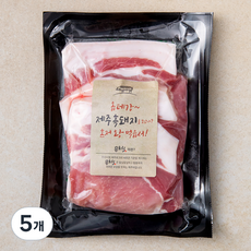몬트락 흑돼지 미박등심 구이용 (냉장), 300g, 5개