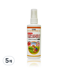 버그키퍼 위생해충 털진드기 모기 기피제, 100ml, 5개