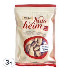 웰넛 자연두레 브라질너트, 200g, 3개