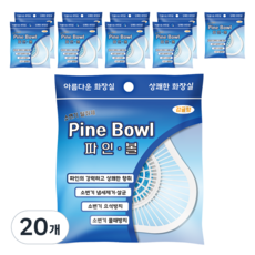 파인볼 화장실 소변기 탈취제 감귤향, 100g, 20개