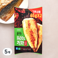 풀무원 1400도 직화 순살고등어 2개입 (냉장), 130g, 5개