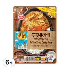 오뚜기 오즈키친 푸팟퐁카레, 6개, 180g