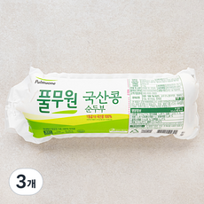 풀무원 국내산 콩 순두부, 1kg, 3개