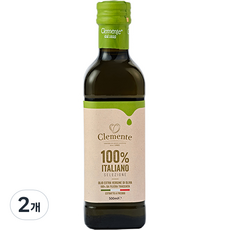 클레멘테 엑스트라 버진 올리브유, 500ml, 2개