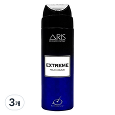 아리스 데오 바디 스프레이 익스트림, 3개, 200ml