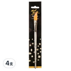 Mont Marte 蒙瑪特 刀型峰畫筆 MPB0036, 尼龍5/8號, 4支