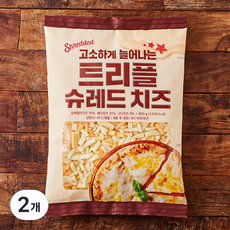 고소하게 늘어나는 트리플 슈레드 치즈, 800g, 2개