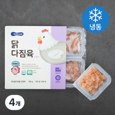 베베쿡 무항생제 인증 닭 다짐육 2단계 (냉동), 180g, 4개