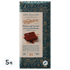 휘태커스 말보로 씨솔트 앤 카라멜 밀크초콜릿, 5개, 100g