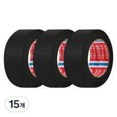 iQIHAN 다다 마스킹 종이테이프 30mm x 15m, 블랙, 15개