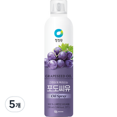 대상 청정원 포도씨유 스프레이, 5개, 250ml