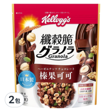 Kellogg's 家樂氏 Granola 纖穀脆 榛果可可, 300g, 2包