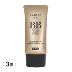 LAIKOU萊蔻 多效修護隔離BB霜 01自然色 50g 三條組, 3條