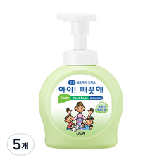 아이깨끗해 향균 거품 핸드솝 청포도, 490ml, 5개