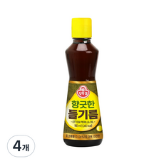 오뚜기 향긋한 들기름, 160ml, 4개