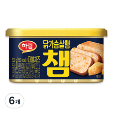 하림 챔 더블치즈 닭가슴살햄, 200g, 6개