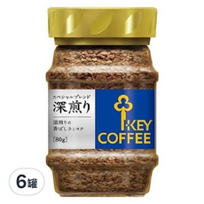 KEY COFFEE 即溶咖啡粉 深煎 80g, 6罐