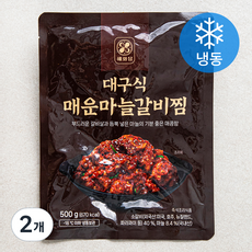 해화당 대구식 매운마늘 갈비찜 (냉동), 500g, 2개