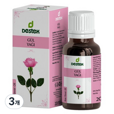 데스텍 터키장미오일 Destek 페이스 로즈오일, 20ml, 3개