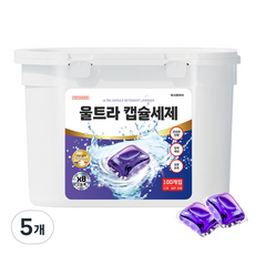 워시클리닉 울트라 캡슐세제 라벤더, 5개, 100개입