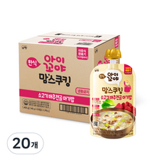 아이꼬야 유아용 맘스쿠킹 이유식 15개월부터 소고기배추전골아기밥 × 140g × 20개 섬네일