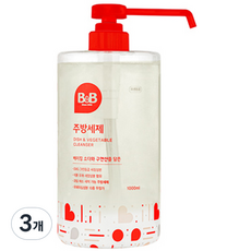 비앤비 주방세제 액상형, 1L, 3개