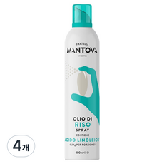 만토바 현미유 라이스 오일 스프레이, 200ml, 4개