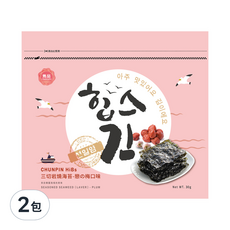 chun pin 雋品 HiBs 三切岩燒海苔 戀の梅口味, 30g, 2包